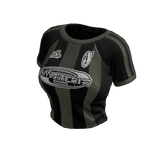 Striped Sporty Tee (Black Khaki)