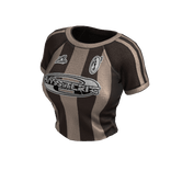 Striped Sporty Tee (Brown Beige)