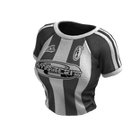 Striped Sporty Tee (Grey White)