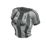 Striped Sporty Tee (White Slate Grey)
