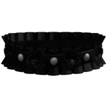 studded gothic rose choker 3.0 black