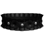 studded gothic rose choker 3.0 black