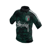 Stussy italian camouflage jersey streetwear shirt