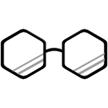 Styled Hexagon Glasses