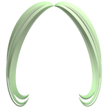 -',ৎ Styled Preppy Bangs in Green