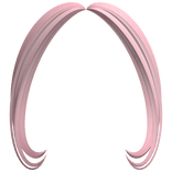 -',ৎ Styled Preppy Bangs in Pink
