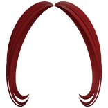-',ৎ Styled Preppy Bangs in Red