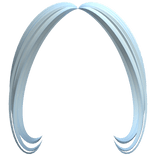 -',ৎ Styled Preppy Bangs in Soft Blue