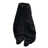 Stylish Baggy Pants (Black Navy Blue)