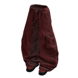 Stylish Baggy Pants (Dark Red)