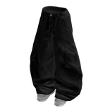 Stylish Baggy Pants (White Black)