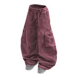 Stylish Baggy Pants (White Pink)