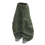 Stylish Baggy Pants (White Sage Green)