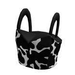 Stylish Black & White Crop Top