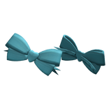Stylish Blue Valentine Bows
