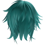 Stylish Emo Scene Hair (Cyan)