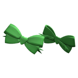 Stylish Green Valentine Bows