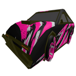 Stylish Pink Car