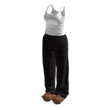 Stylish Pyjama Set w Bear Slippers