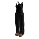 Stylish Pyjama Set w Bear Slippers