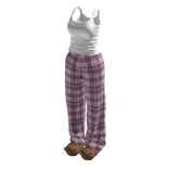 Stylish Pyjama Set w Bear Slippers