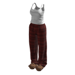 Stylish Pyjama Set w Bear Slippers