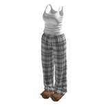 Stylish Pyjama Set w Bear Slippers