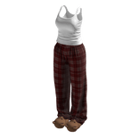 Stylish Pyjama Set w Bear Slippers