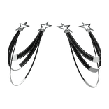 Stylish Star y2K Waist Suspender White-Black