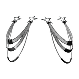 Stylish Star y2K Waist Suspender White-Black