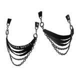 Stylish Waist Suspender Chrome Drip Y2K  Black