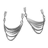 Stylish Waist Suspender Chrome Drip Y2K White