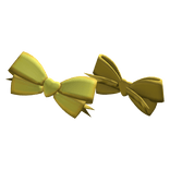 Stylish Yellow Valentine Bows