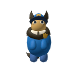 stylized police ragdoll construction backpal