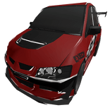 Stylized Red Sports Car