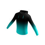 Sweatshirt Fade Black Cian Blue Hoodie Halloween