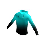 Sweatshirt Fade Cian Blue Black Hoodie Halloween