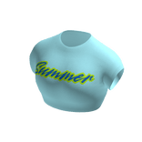 ☀️Summer ☀️Beach Blue Crop Top☀️