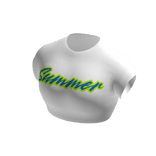 ☀️Summer Beach White Crop Top