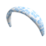 Summer Blue Flower White headband