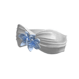 Summer Blue Hibiscus Flower Vacation Tube Top