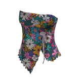 🍀Summer Drawstring Flower Tube Top