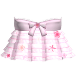 summer flowy hibiscus flower ruffled polka dress