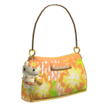 Summer Hibiscus Beach Gyaru Shoulder Bag in Orange