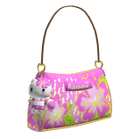  Summer Hibiscus Beach Gyaru Shoulder Bag in Pink