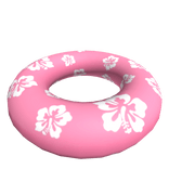 Summer Hibiscus Flower Floatie in Pink