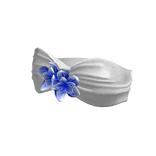 Summer Navy Blue Hibiscus Flower Vacation Tube Top