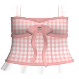 Summer Picnic Dress With Bow (red)