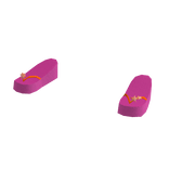 Summer pink and orange starfish flip flops