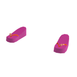 Summer pink and orange starfish flip flops